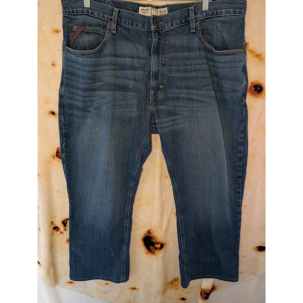 Ariat M4 Relaxed Boot Cut Jeans Mens 40x26 Blue Kilroy Legacy 10022676 Denim